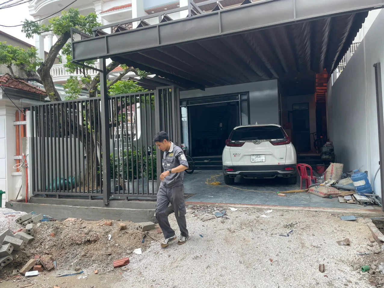 Dự án thi công Cổng trượt Simply EX004 