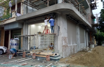 Công trình nhà anh Quân – Đường Lương Văn Tụy – Đối diện quán bia 123Zo